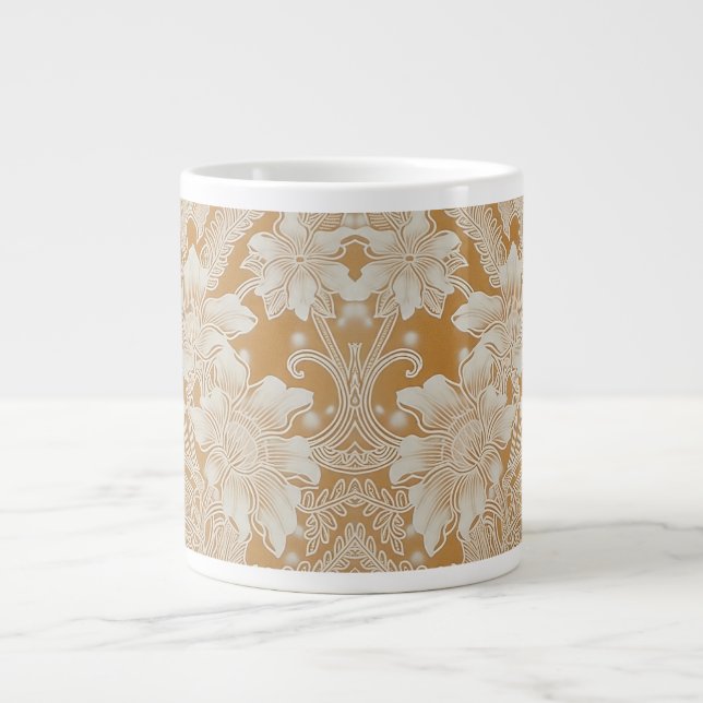 Petals of Gold Batik Specialty Mug (Front)
