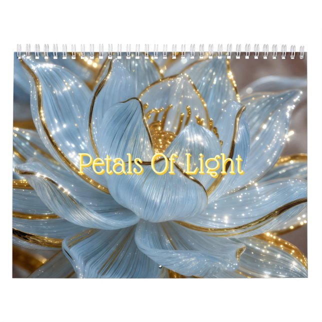 Petals of Light Glass Flowers Calendar (Cover)