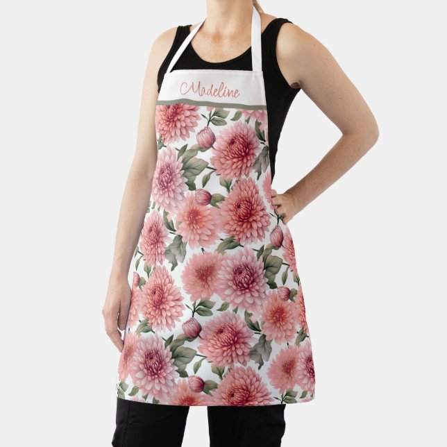 Petals Pink Party Apron (Insitu)