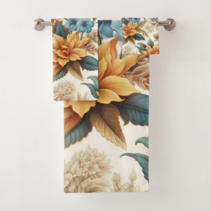 Petals & Poetry A Floral Affair Bath Towel Set