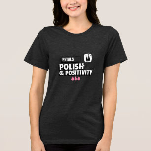 Petals Polish & Positivity Daisy Nail Tri-Blend Shirt