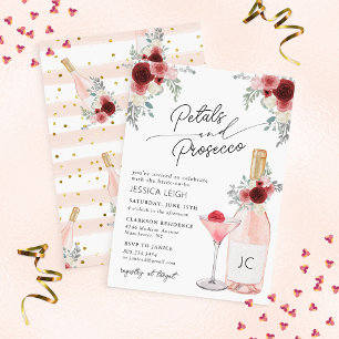 Petals & Prosecco Bridal Shower Invitation