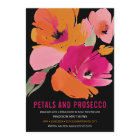 Petals & Prosecco Bright Abstract Floral Black