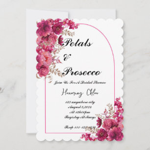 PETALS & PROSECCO INVITATION DE DOUCHE À PONT, ROS