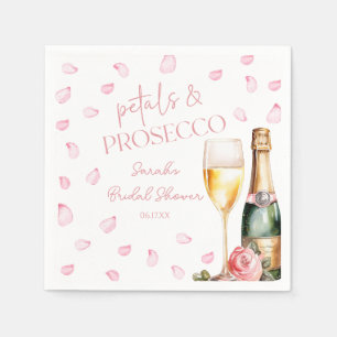 Petals & Prosecco Mimosa Champagne Bridal Shower  Napkin