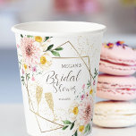 Petals & Prosecco | Rose Gold Floral Bridal Shower Paper Cups<br><div class="desc">Sip in style at the bridal shower with our "Petals & Prosecco Rose Gold Floral Bridal Shower Paper Cups". Elevate your party with the delicate charm of these cups, adorned with elegant rose florals and chic gold and glitters. Cheers to a celebration full of joy and love – get yours...</div>