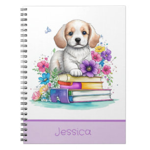 Petals & Puppies & Books Vibrant Watercolor