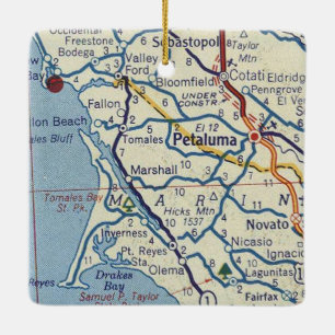 Petaluma CA Ceramic Ornament