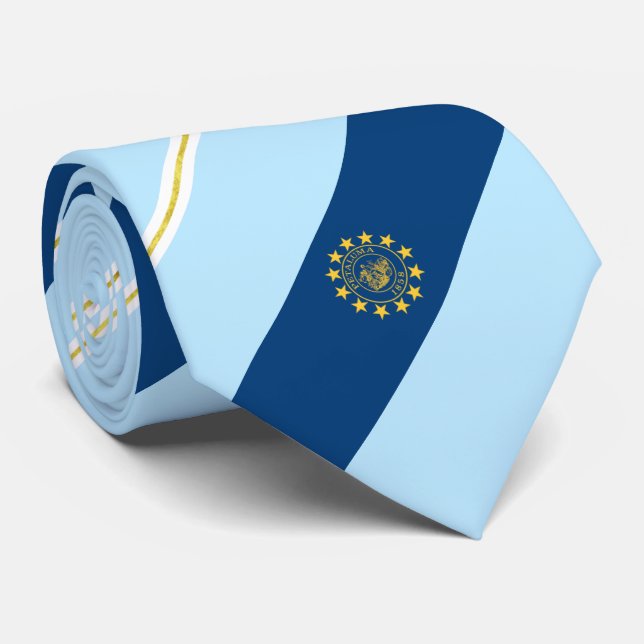 Petaluma (California) city flag Neck Tie (Rolled)