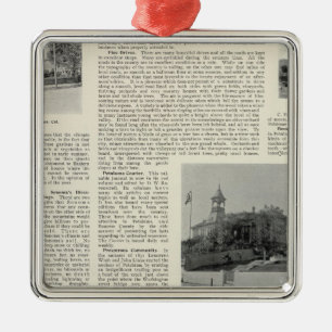 Petaluma Residences, California Metal Ornament