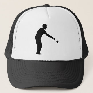 Petanque boccia player trucker hat