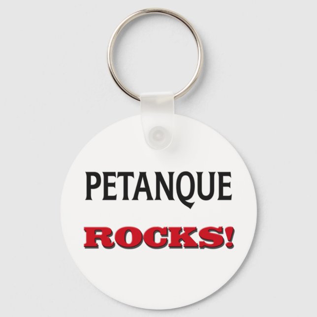 Petanque Rocks Keychain (Front)