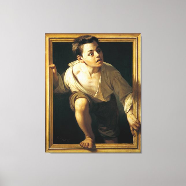Pete Borrell del Caso: Escaping Criticism Canvas Print (Front)