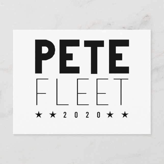 Pete Fleet 2020 Postcard (Front)