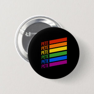 Pete LGBT Rainbow 2 Inch Round Button