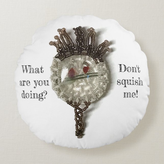 Pete the Grumpy Pillow (Front)