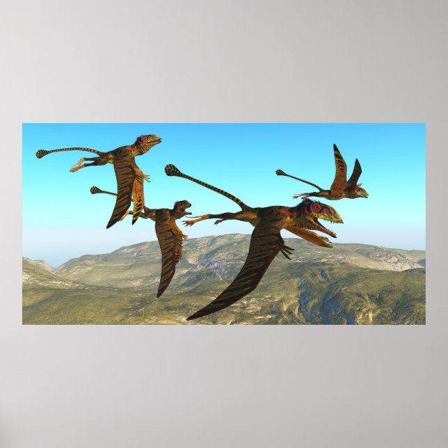 Peteinosaurus Reptile Flight Poster (Front)