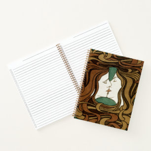 Peter Behrens Kiss Love Abstract Art Nouveau Notebook