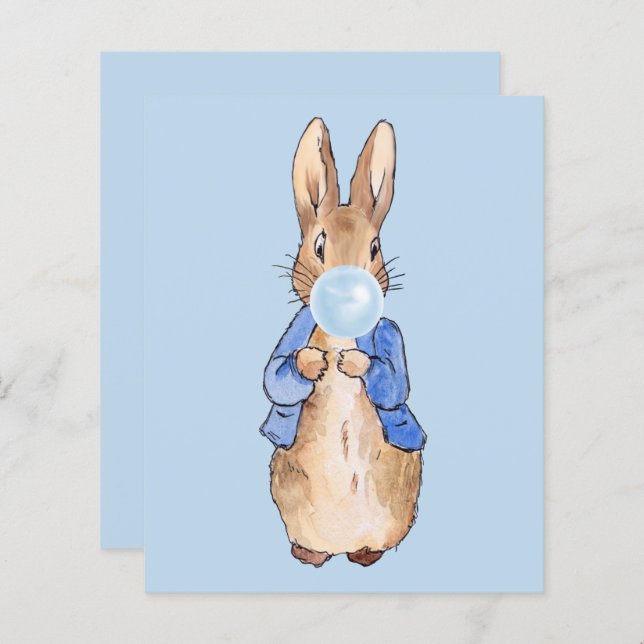 Peter Blowing a Blue Bubble gum (Front/Back)