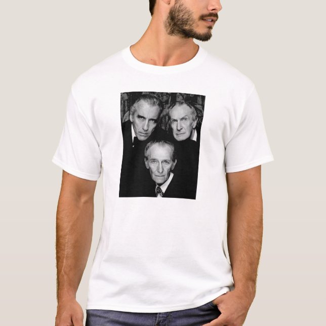 Peter Cushing, Christopher Lee and Vincent Price T-Shirt (Front)