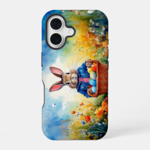 Peter Easter Bunny with Easter Eggs iPhone 16 Case