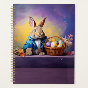 Peter Easter Bunny with Easter Eggs Planner