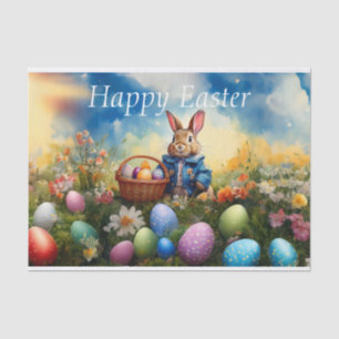 Peter Easter Bunny with Easter Eggs Tissue Paper
