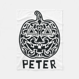 Peter Halloween Sugar Skull Design Fleece Blanket
