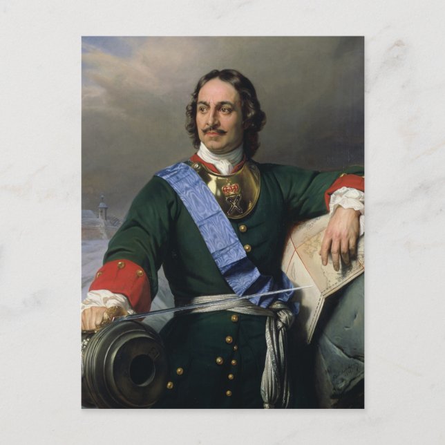 Peter I the Great  1838 Postcard (Front)