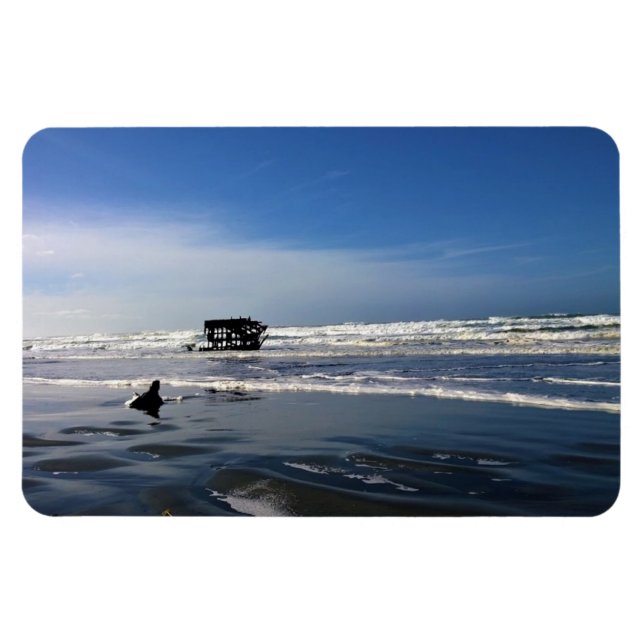 Peter Iredale Shipwreck, Oregon Coast Magnet (Horizontal)
