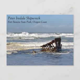 Peter Iredale Shipwreck, Oregon Coast Postcard