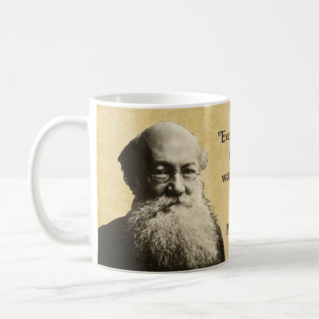 Peter Kropotkin Quote Poor and Wealthy Coffee Mug (Left)