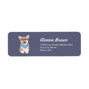 Peter le chiot bleu de corgi de Bandana de hippie