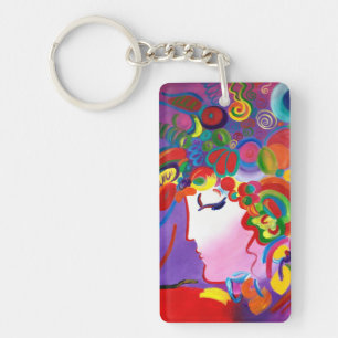 Peter Max Inspiré Blushing Beauty Porte - clé