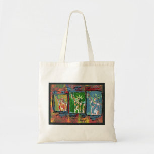 Peter Max style original acrylic painting Tote Bag