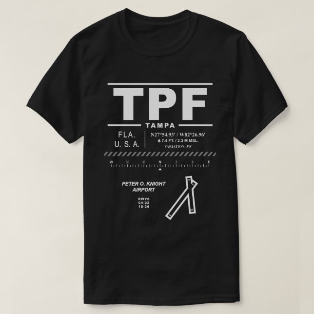Peter O. Knight Airport T-Shirt (Design devant)