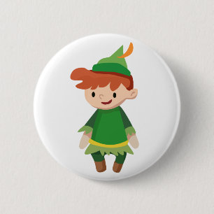 Peter Pan 2 Inch Round Button