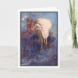 Peter Pan and Wendy by Alice B. Woodward Card
