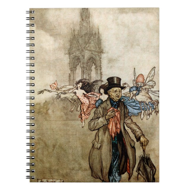 Peter Pan by Arthur Rackham Notebook (Front)