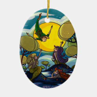 Peter Pan Ceramic Ornament
