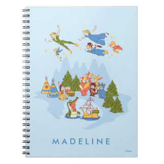 Peter Pan Flying over Neverland Notebook