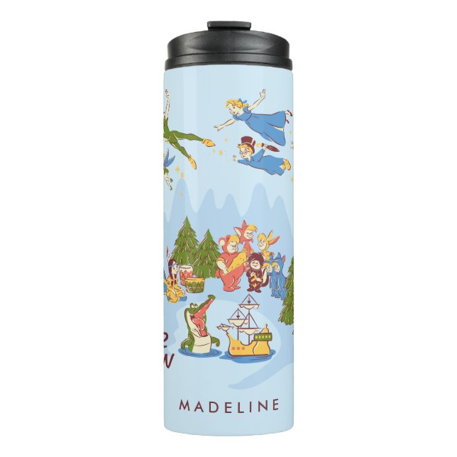 Peter Pan Flying over Neverland Thermal Tumbler (Front)