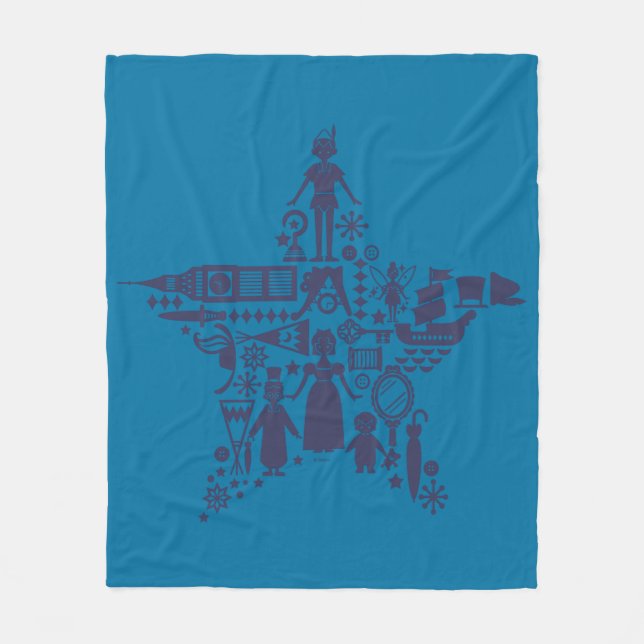 Peter Pan & Friends Star Fleece Blanket (Front)