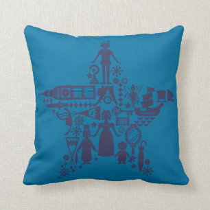 Peter Pan & Friends Star Throw Pillow