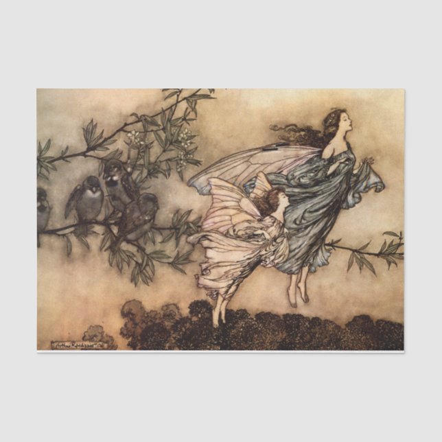 Peter Pan in Kensington Gardens Fairies Kid's Tissue Paper (Front)