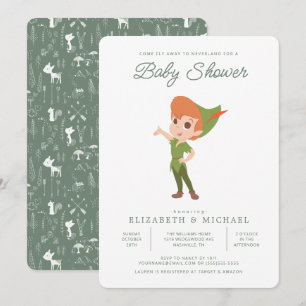 Peter Pan   Invitation Baby shower