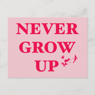 Peter Pan   Never Grow Up Postcard
