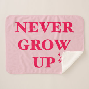 Peter Pan   Never Grow Up Sherpa Blanket