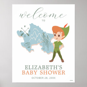 Peter Pan - Neverland   AFFICHE DE BIENVENUE BABY 