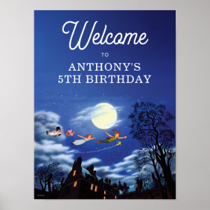 Peter Pan - Neverland   AFFICHE DE BIENVENUE BABY 